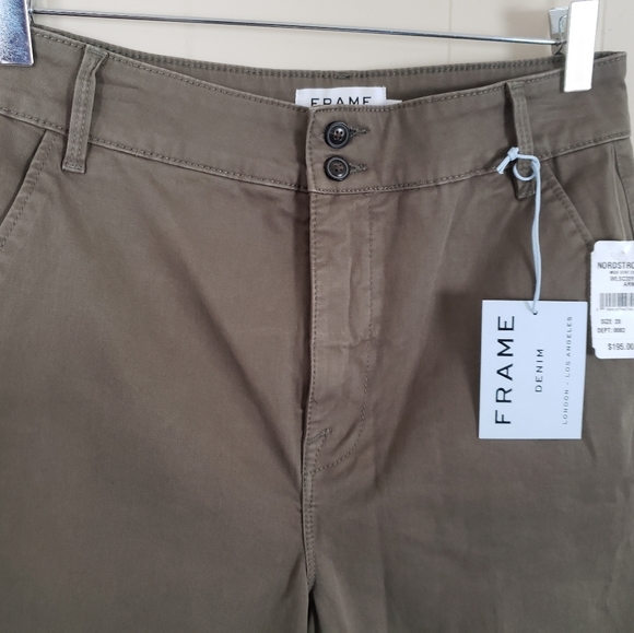 FRAME Lean Straight Cropped Pants
Army Gre… - Picture 6 of 13